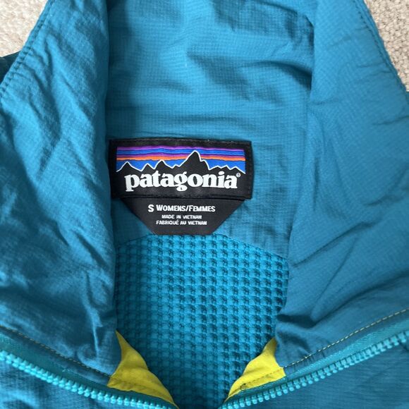 Patagonia Nano-Air Light Hybrid Jacket Women Small Blue Gorpcore Hiking Waffle - Picture 3 of 8